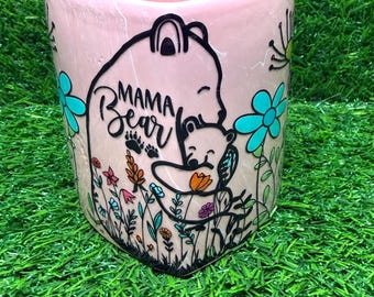 8 oz Mama Bear Heart-mok