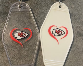 Chiefs motel keychains