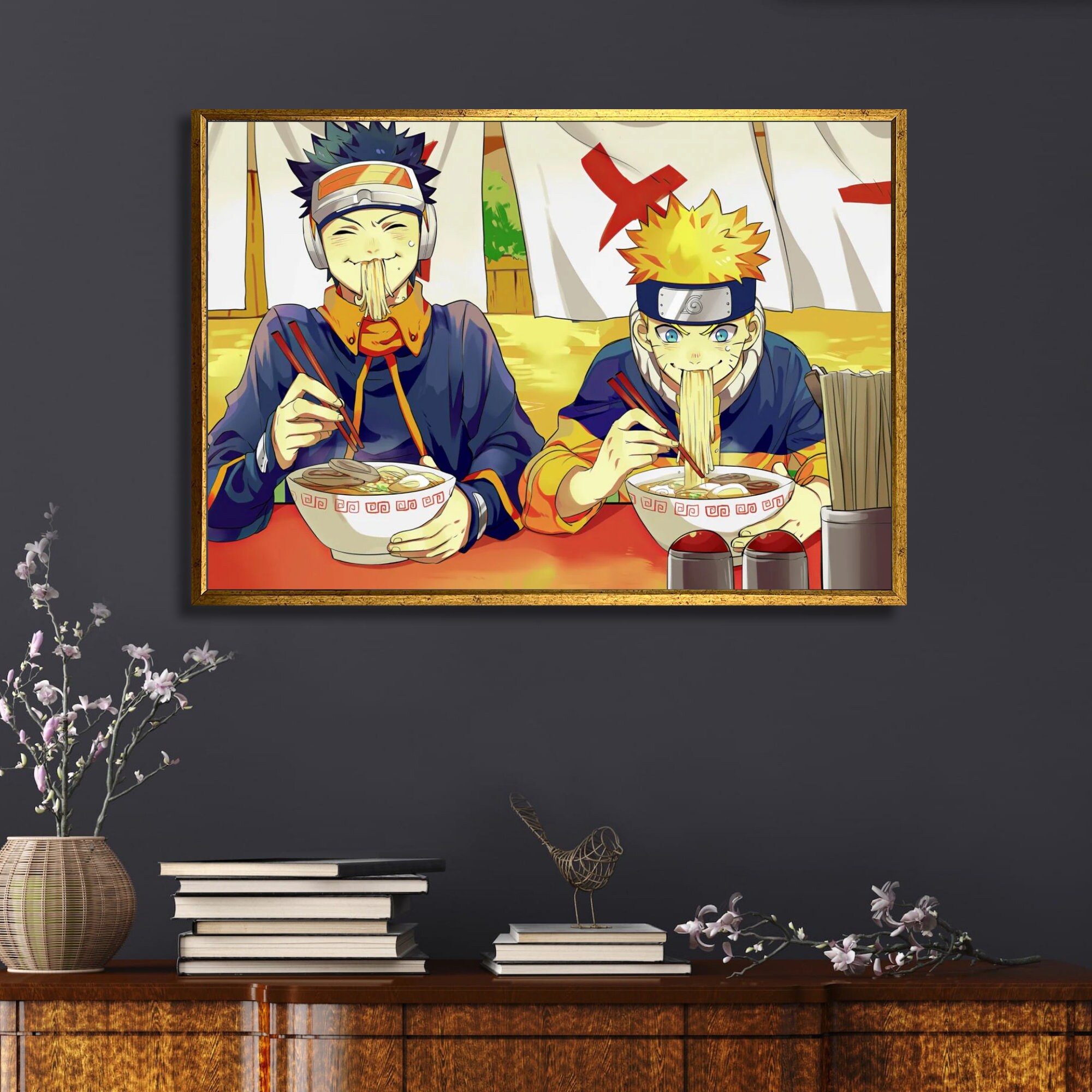 Anime Naruto Third Hokage Vs Orochimaru Poster Canvas Poster Wall Art Decor  Print Picture Paintings for Living Room Bedroom Decoration  Frame:12×18inch(30×45cm) : : Home