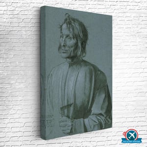 Albrecht Dürer - Portrait of Architect Hieronymus von Augsburg, Home Decor Canvas, Classic Canvas Art, Modern Canvas Wall Decor