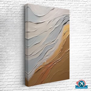 Yellow and Cream Toned Oil-Painting Style Canvas Painting, Home Decor Canvas, Classic Canvas Art, Large Wall Hanging, Canvas Wall Art