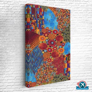 Gustav Klimt - Flower Garden, Canvas Wall Art, Canvas Room Decor, Modern Canvas Wall Decor, Framed Canvas Wall Art, Housewarming Gifts