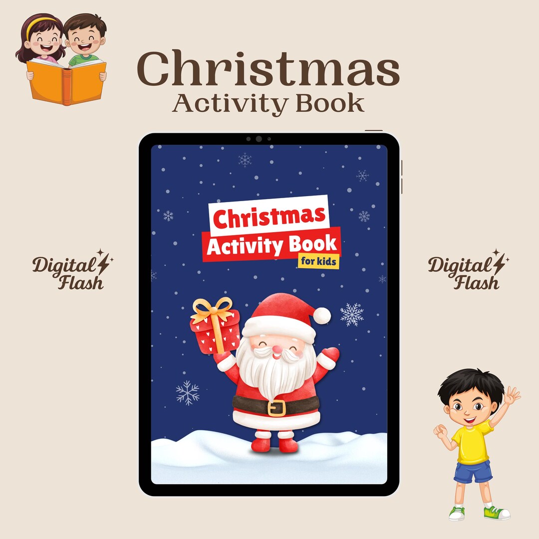 Christmas Activity Coloring Book for Kids: 17 Printable Holiday ...