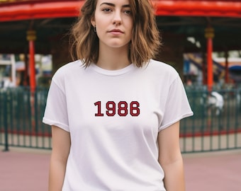 Vintage 1986 T-shirt, Vintage 1986 shirt, 1986 birthday shirt, gift for him, gift for her, birthday gift, Gift for mom, Gift for Dad
