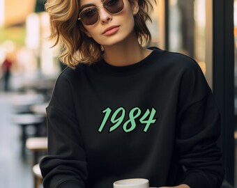 Vintage 1984 Sweatshirt, 1984 sweatshirt, 1984 birth year sweatshirt, Birthday Gift, Gift for Her, Gift for Him, Gift for Mom, Gift for Dad