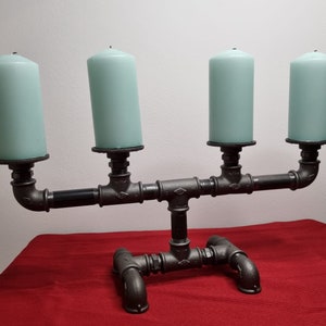 Candlestick in industrial design, candlestick, Christmas decoration, Advent wreath