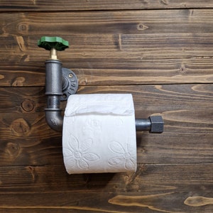 Metal toilet paper dispenser in industrial style, toilet paper holder, toilet paper holder, guest toilet, gift for housewarming party