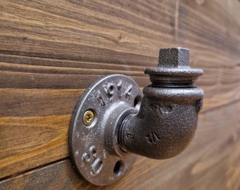 Metal coat hooks in industrial style, wardrobe hooks, wall hooks, bag hooks, bathroom, handmade, towel rack