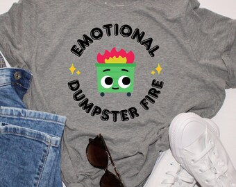Emotionales Müllcontainer Feuer SVG / PNG