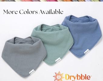 Baberos bandana para niños al por mayor / Babero impermeable y absorbente para necesidades especiales / Babero de algodón orgánico / Babero antibabas para niños pequeños / Bufanda antibabas / Babero Dignity