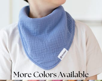 BULK Child Bandana Bib | Waterproof and Absorbent Special Needs Bib | Organic Cotton Bib | Toddler Drool Bibs | Drool Scarf | Dignity Bibs