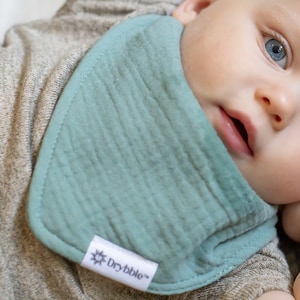 Multi Layer Waterproof Bibs | Organic Cotton Dribble Bibs | New Baby Shower Gift | Baby Drool Bibs | Muslin Baby Bibs | Reflux Bandana Bibs