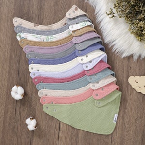 Kraamcadeau | Mousseline babyslabbetjes | Bandana-slabbetjes | Babykwijlslabbetjes | Waterdichte slabbetjes | Biologisch katoenen slabbetjes | Nieuw babycadeau