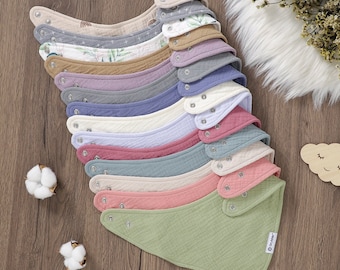 Baby-Dusche-Geschenk | Baby Lätzchen Musselin | Bandana Lätzchen | Baby Sabber Lätzchen | Wasserdichte Lätzchen | Lätzchen aus Bio-Baumwolle | Neues Baby-Geschenk