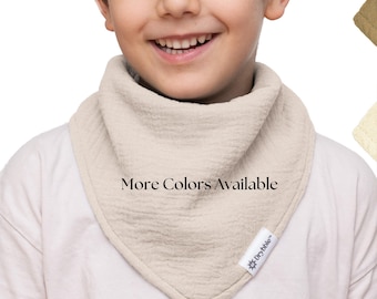 BULK Child Bandana Bib | Waterproof and Absorbent Special Needs Bibs | Organic Cotton Bib | Toddler Drool Bib | Drool Scarf | Dignity Bib