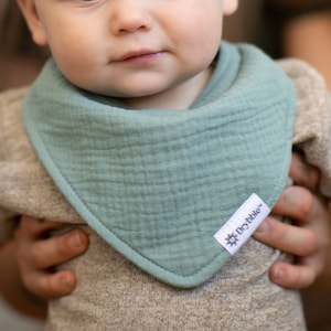 GOTS-slabbetjes van biologisch katoen | Bandana-slabbetjes | Cadeau kraamcadeau | Kwijlslabbetjes | Mousseline slabbetjes | Waterdichte slabbetjes | Nieuw babycadeau