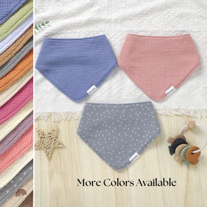Multi Layer Kids Bandana Bibs | Waterproof and Absorbent Child Bibs | Organic Cotton Bibs | Toddler Drool Bib | Drool Scarf | Dignity Bib