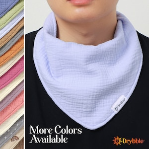 Multi Layer Kid Bandana Bib | Waterproof & Absorbent Special Needs Bib | Toddler Drool Bib | Drool Scarf | Organic Cotton Bib | Dignity Bib