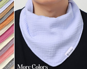 Multi Layer Kid Bandana Bib | Waterproof & Absorbent Special Needs Bib | Toddler Drool Bib | Drool Scarf | Organic Cotton Bib | Dignity Bib