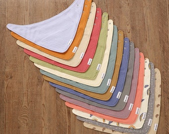 BULK Child Bandana Bib | Waterproof and Absorbent Special Needs Bib | Organic Cotton Bibs | Toddler Drool Bibs | Drool Scarf | Dignity Bibs