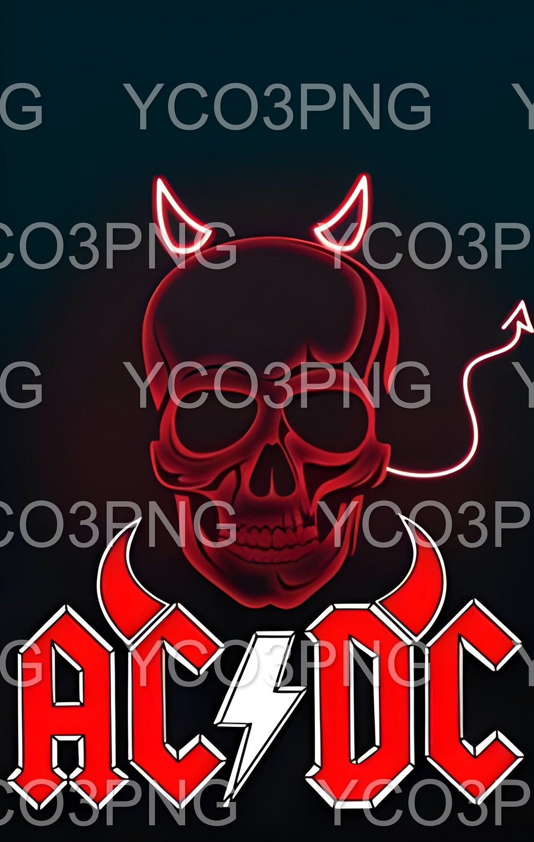ACDC Skull Art: Rock Band PNG (digital Download) - Etsy