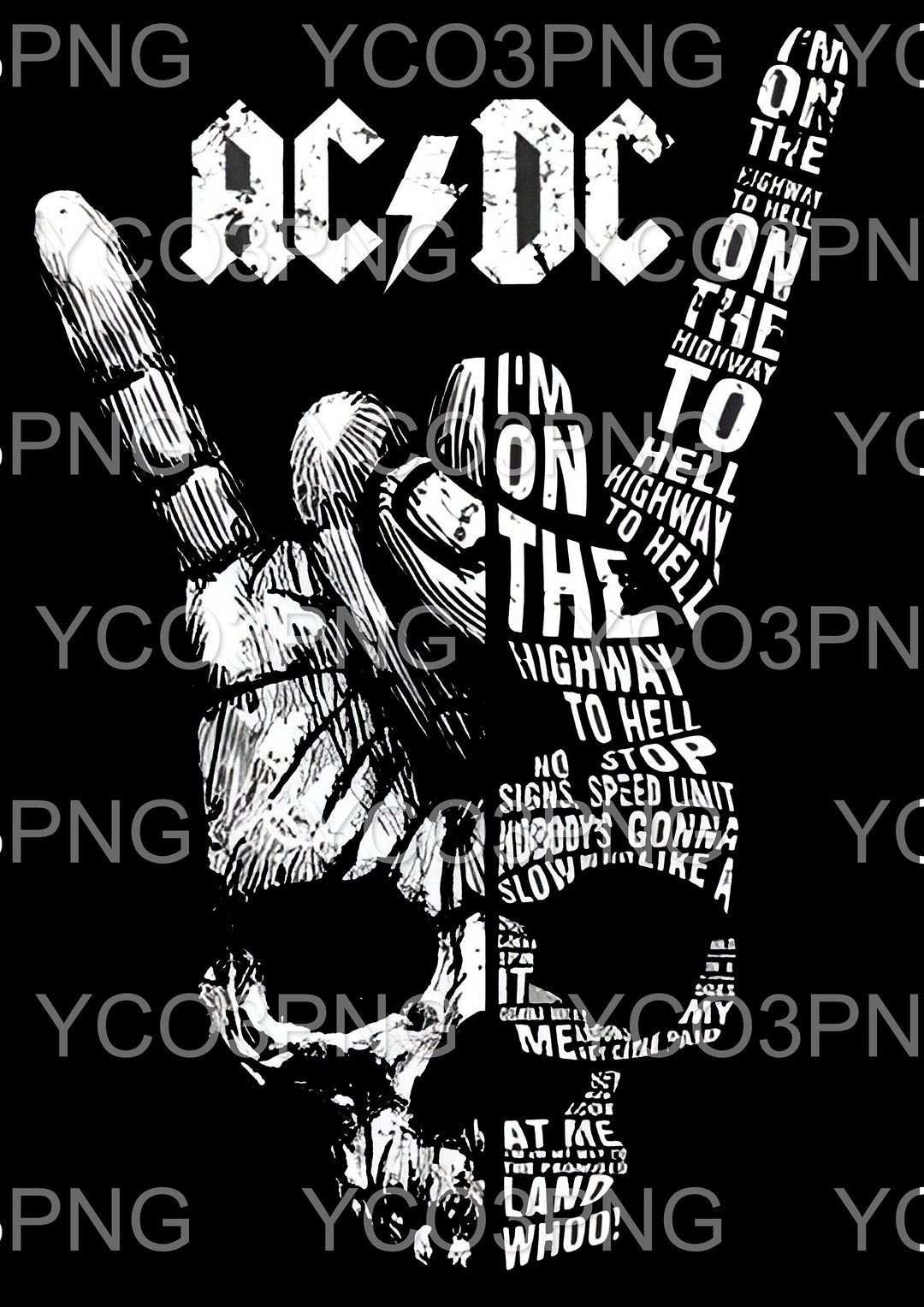 Acdc PNG L Acdc Arts L Acdc Prints L Acdc Art L ACDC L Retro L Acdc ...