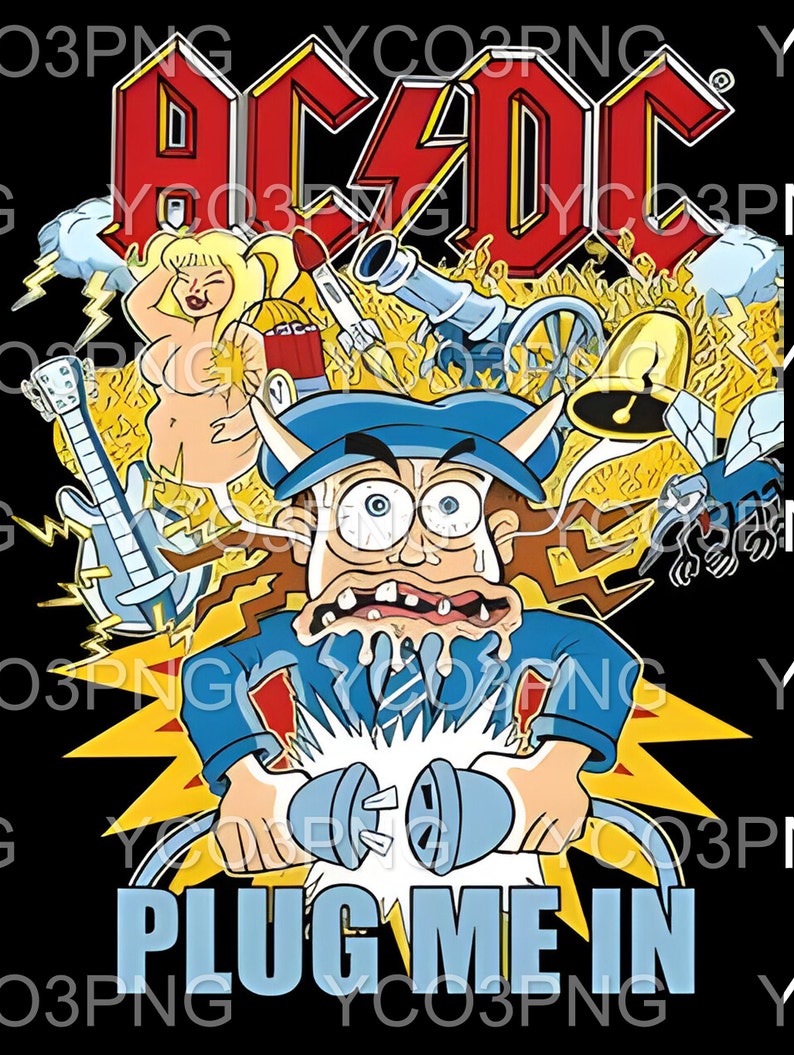 Acdc PNG L Acdc Arts L Acdc Prints L Acdc Art L ACDC L Retro L Acdc ...