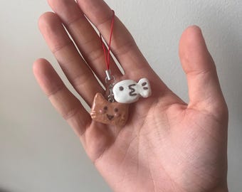 Llavero de gato y pez