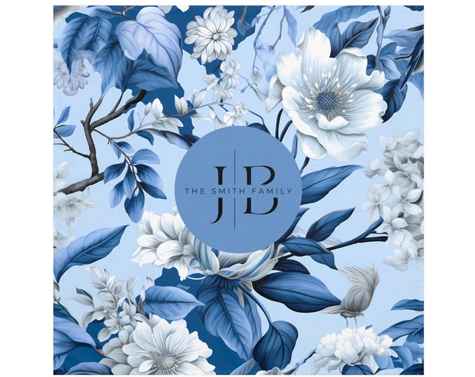 Chinoiserie Blue Block Print Napkins main image 1