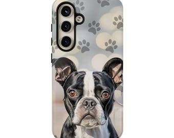 Funda para teléfono Boston Terrier de Tough Cases (Apple iPhone, Samsung Galaxy, Google Pixel)