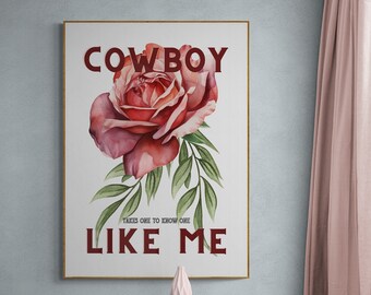 Cowboy Like Me Digital Design Download | For Creating Wall Art, Apparel, Tote Bags, Sublimation, HTV, and DTF | .jpg & .svg