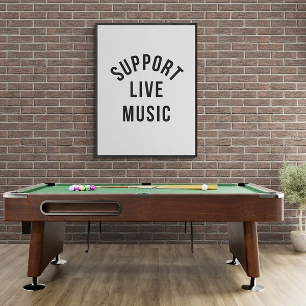 Support Live Music Digital Design Download | For Creating Wall Art, Apparel, Tote Bags, Sublimation, HTV, and DTF | .jpg, .png, & .svg