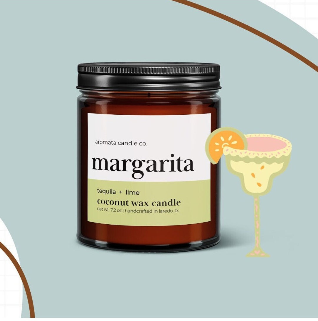 MARGARITA CANDLE Tequila Lime Scented Smells Amazing Quality Coconut