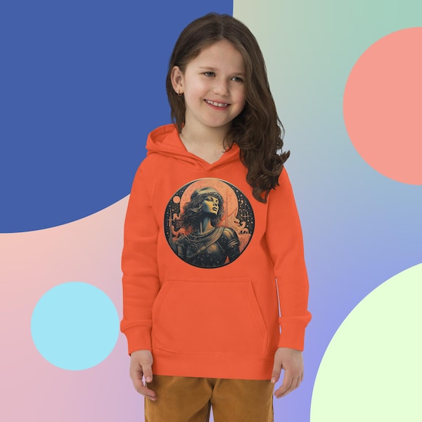 Arberia Albanian Warrior - Kids Eco Hoodie