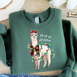 Falalala llama cheap sweater