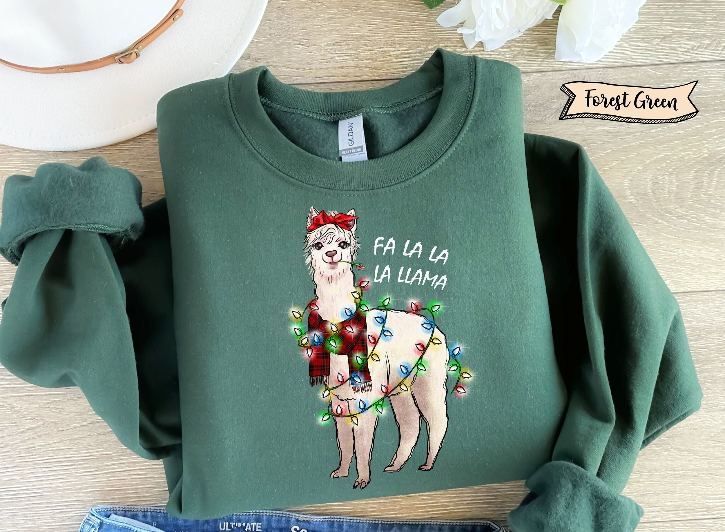 Falalala llama sweater sales
