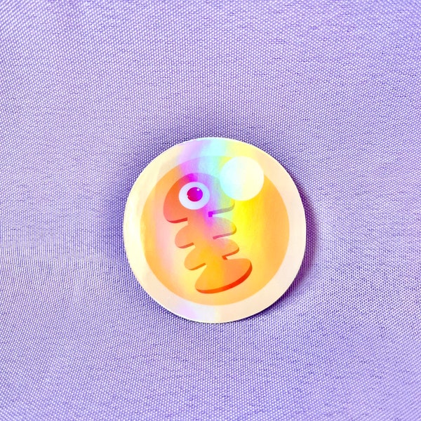 Splatoon Holographic Sticker - Golden Egg