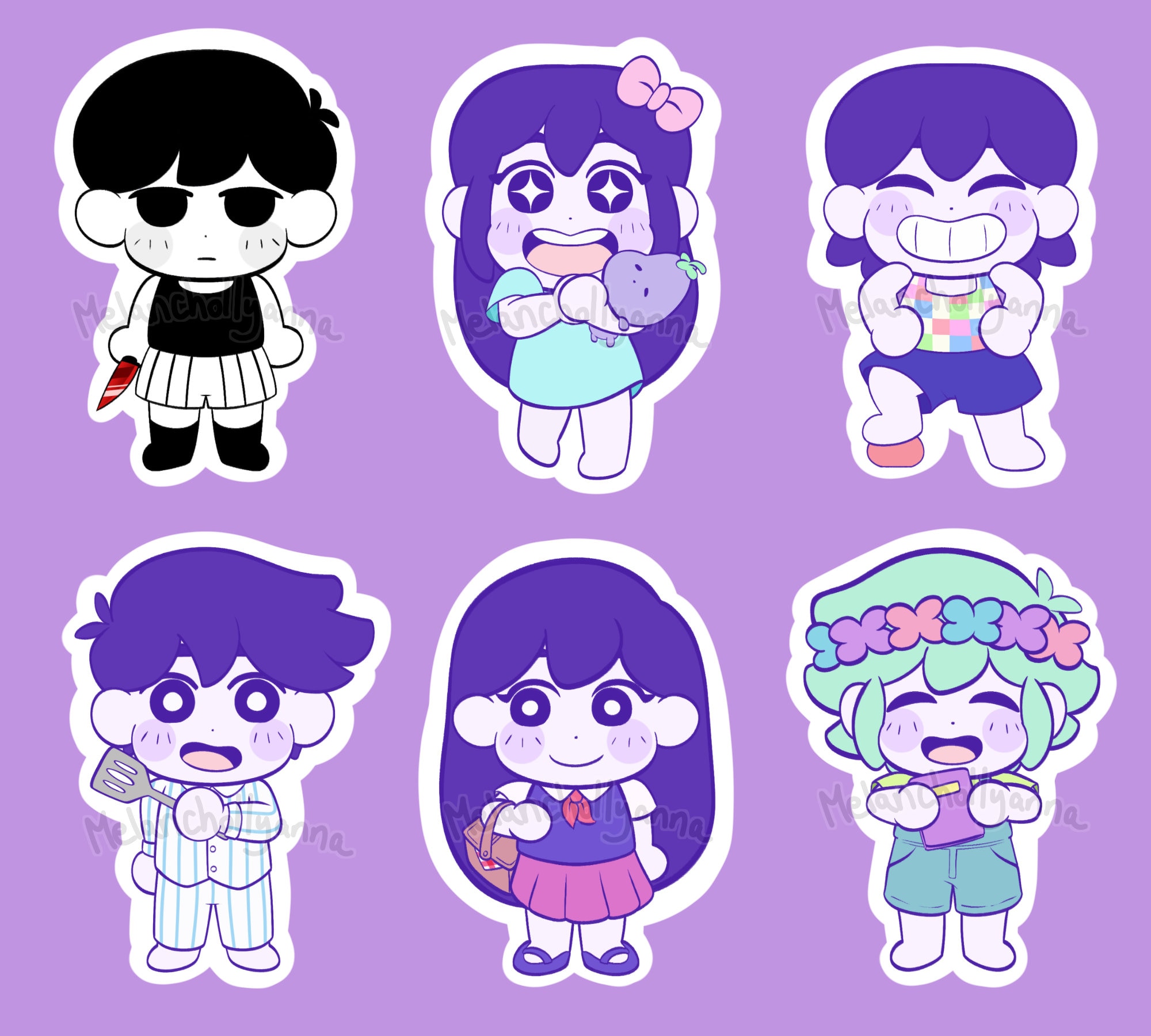 OMORI スタンプセット HEADSPACE＆FARAWAY OMORI Wood Stamp Set – OMOCAT