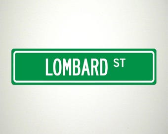 Lombard Street Sign