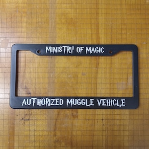 Ministry of Magic Muggle Vehicle License Plate Cover