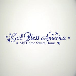 God Bless America Wall Decal