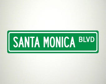 Santa Monica BLVD Street Sign