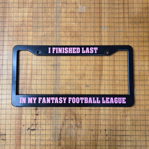 Fantasy Football Loser License Plate Cover