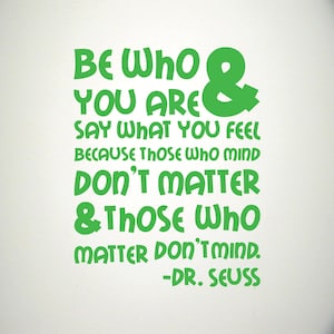 Dr. Seuss Zitat 2 Wandtattoo