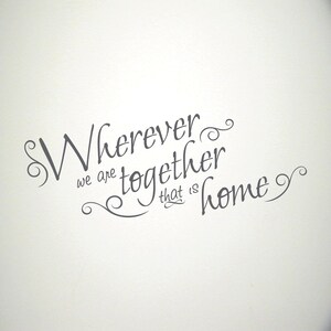 Home quote decal