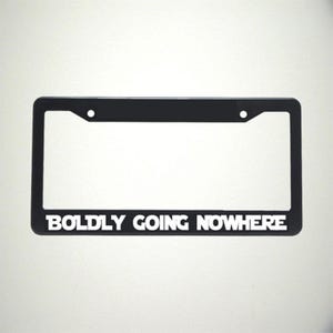 Boldly Going Nowhere Fun kentekenplaathouder