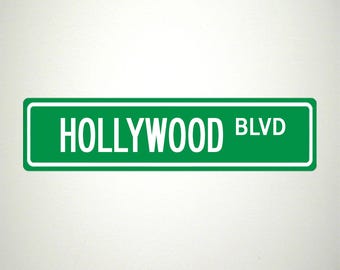 Hollywood Street Sign