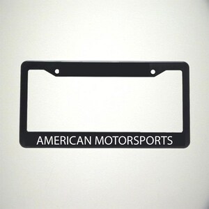 American Motorsports License Plate Cover