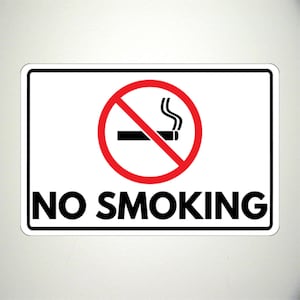 Smoke Free Sign Metal Sign