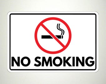 Smoke Free Sign Metal Sign